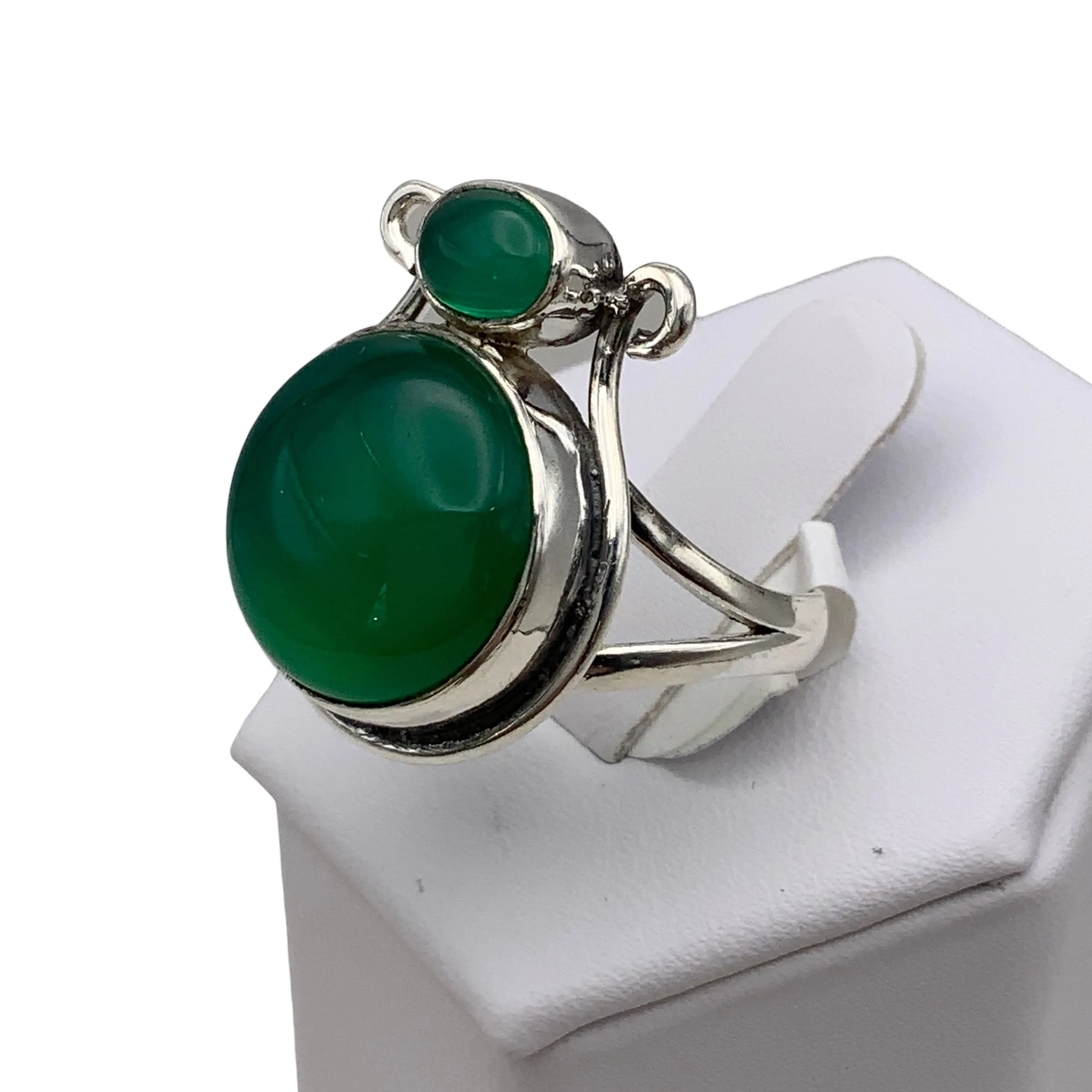 Green Onyx Solid 925 Sterling Silver Ring