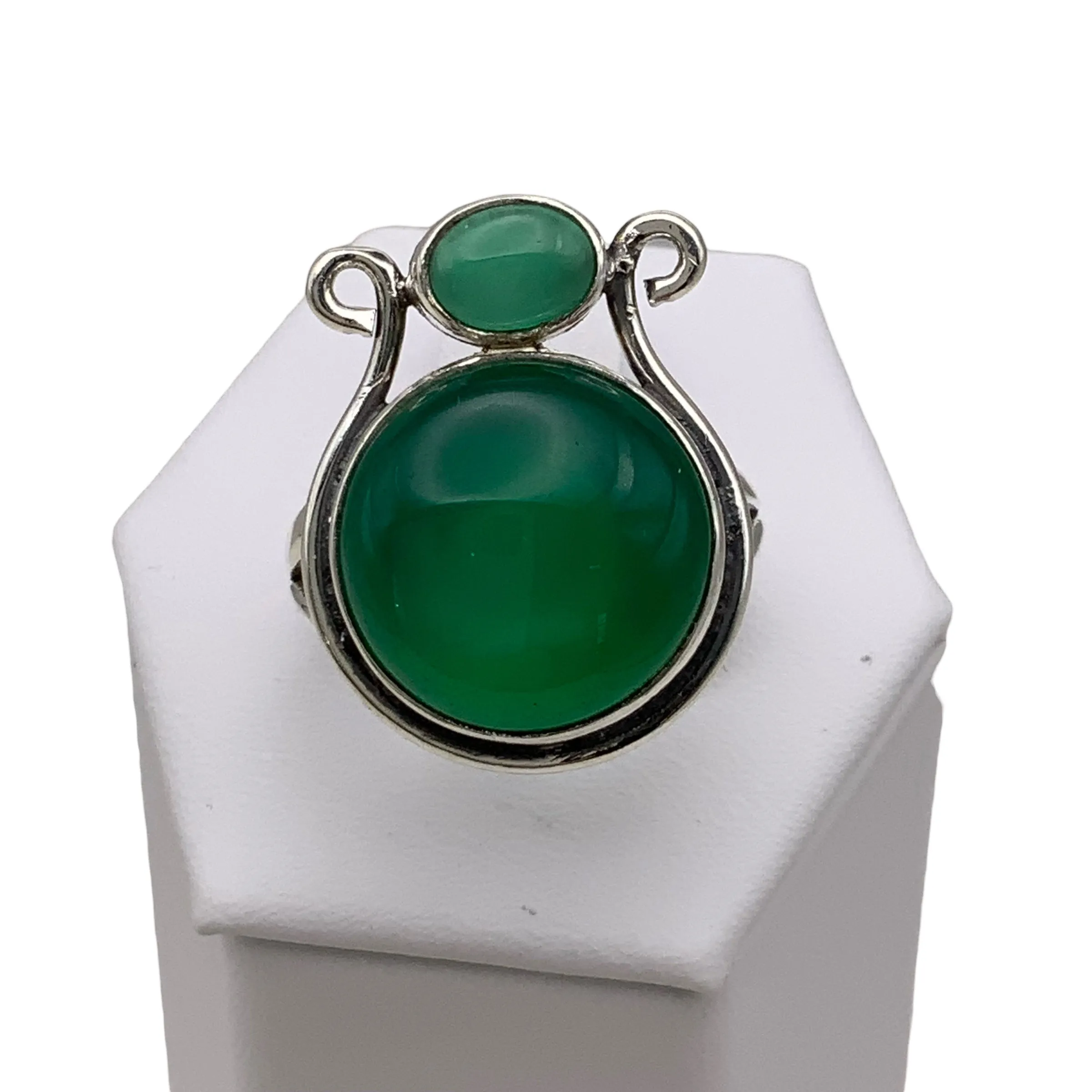 Green Onyx Solid 925 Sterling Silver Ring