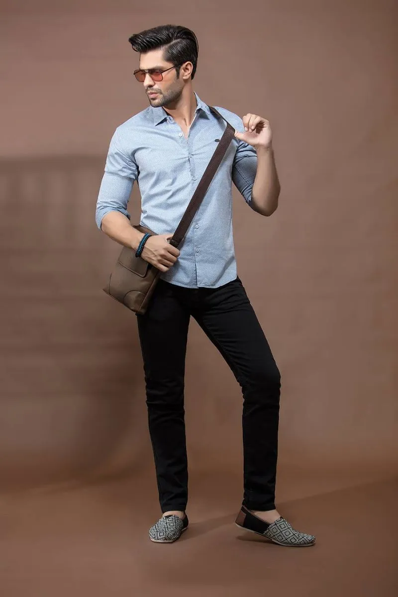 Grey Casual Shirt FS Slim Fit