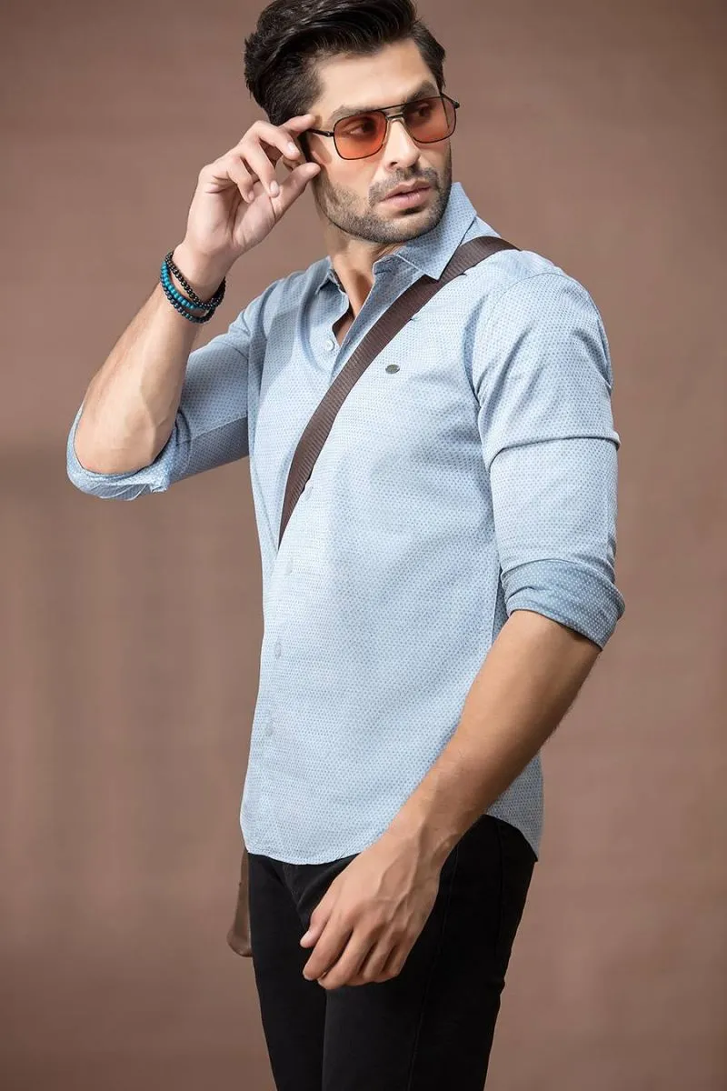 Grey Casual Shirt FS Slim Fit