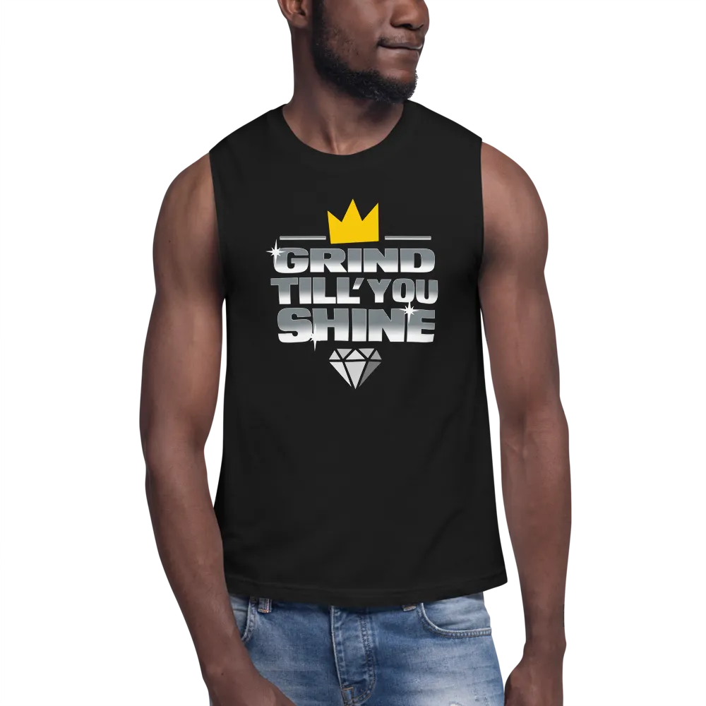 Grind Till You Shine | Men's Sleeveless Performance Tee