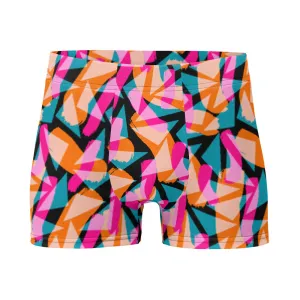 Harajuku Patterned Men's Boxer Briefs | Geometric Memphis Shadows