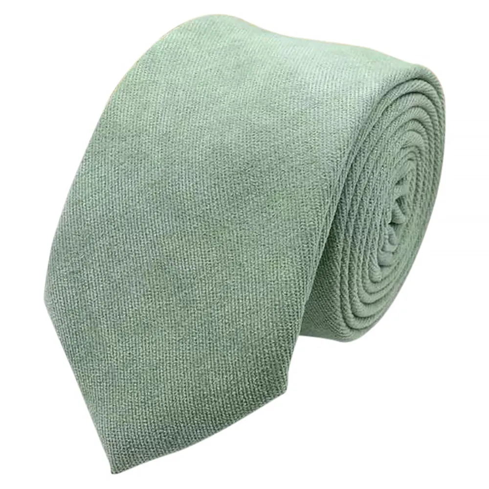 Harrison: Sage Green Cotton Blend Tie and Blue & Pink Floral Pocket Square Set
