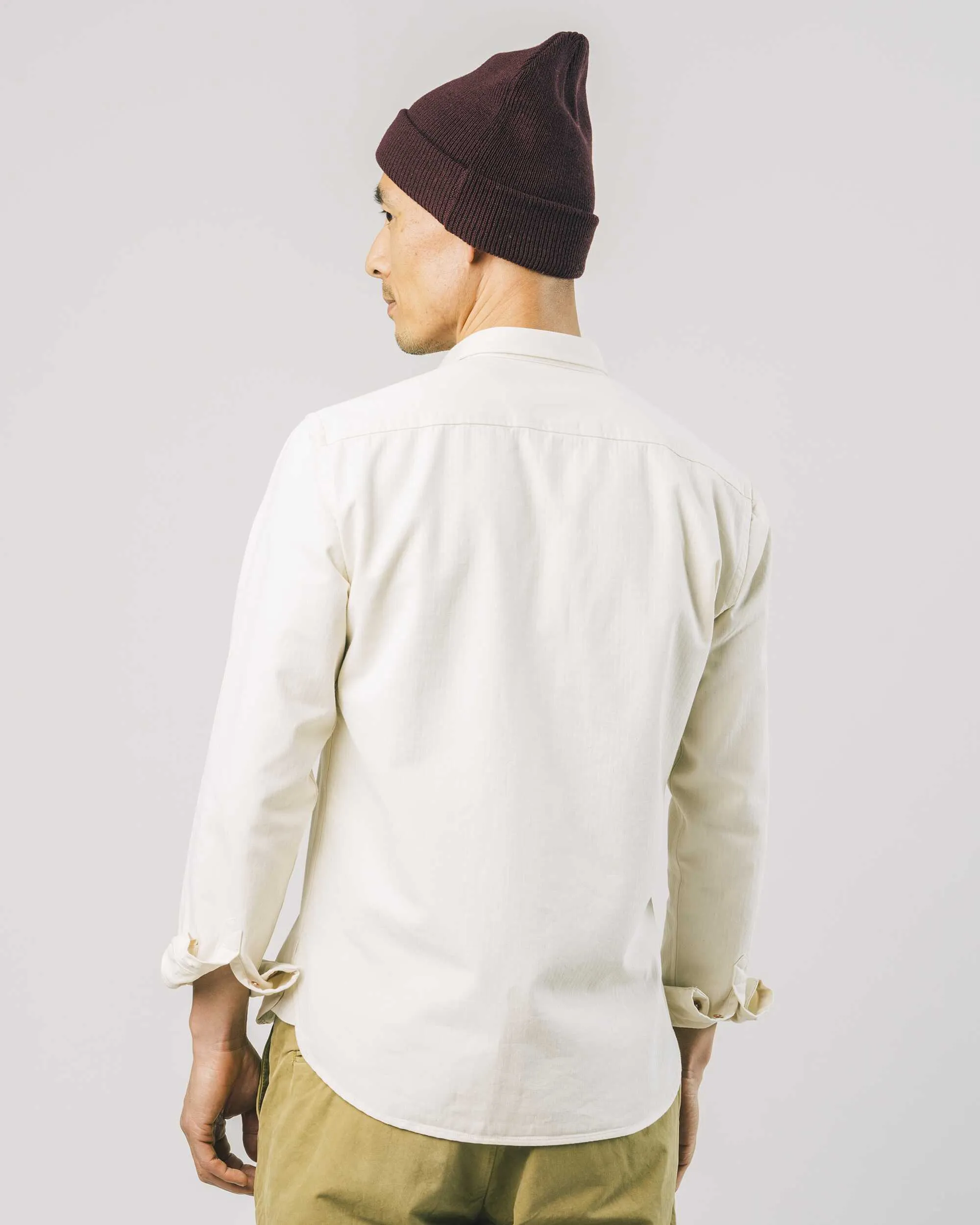 Herringbone Shirt Ecru