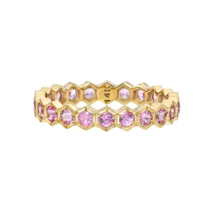 HEX BAND -LIGHT PINK SAPPHIRE