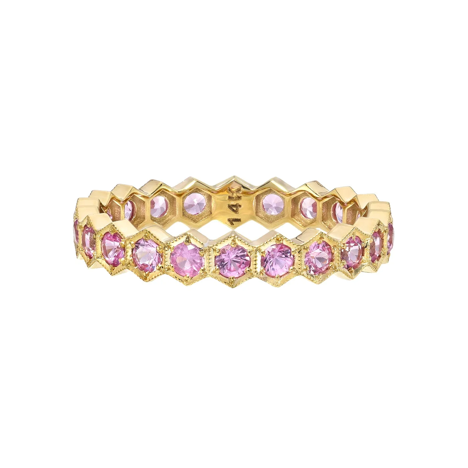 HEX BAND -LIGHT PINK SAPPHIRE