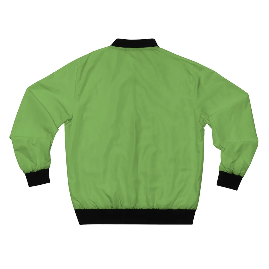 Hustle & Grow Bomber Jacket (Light Green)