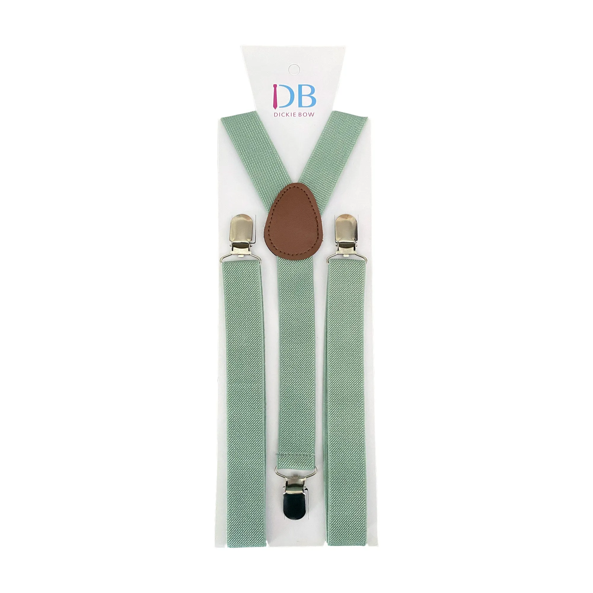 Isa Green, Cream and Yellow Floral Tie and Eucalyptus Braces Set