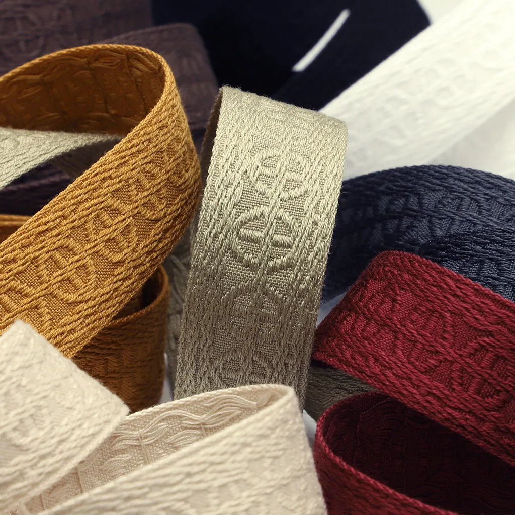 Jacquard Ribbon #74 Smoke Brown