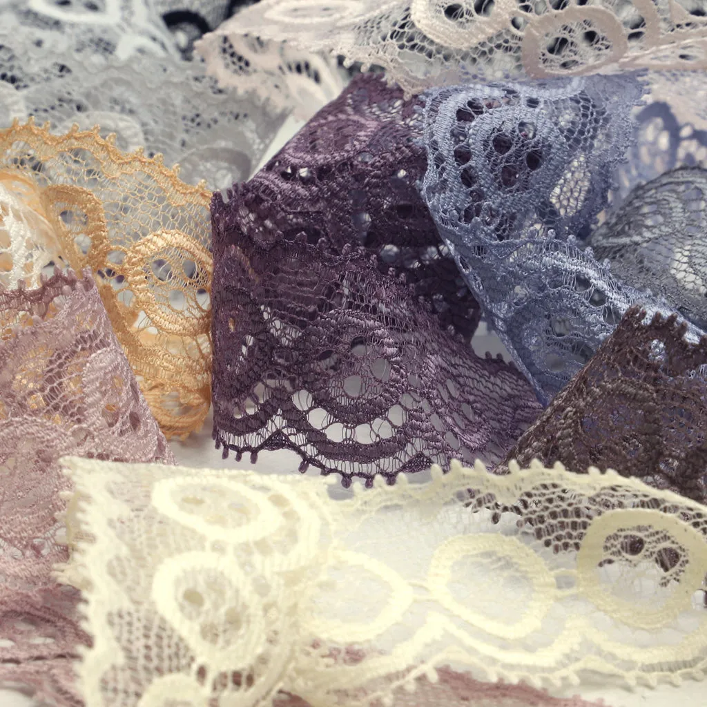 Jacquard Trimming Lace #159 Medium Gray