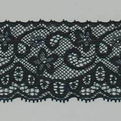 Jacquard Trimming Lace #50 Black