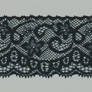 Jacquard Trimming Lace #50 Black