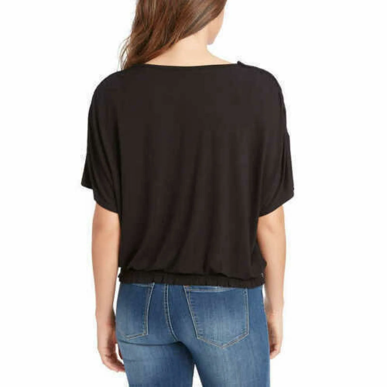 Jessica Simpson Women's Esther Ruched Bottom Short Sleeve T-Shirt