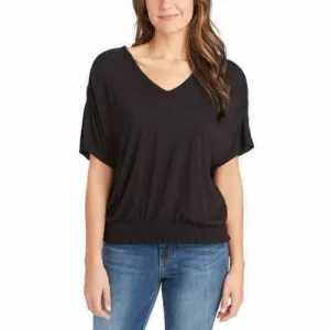 Jessica Simpson Women's Esther Ruched Bottom Short Sleeve T-Shirt