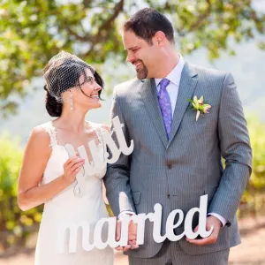 Just Married Photo Prop