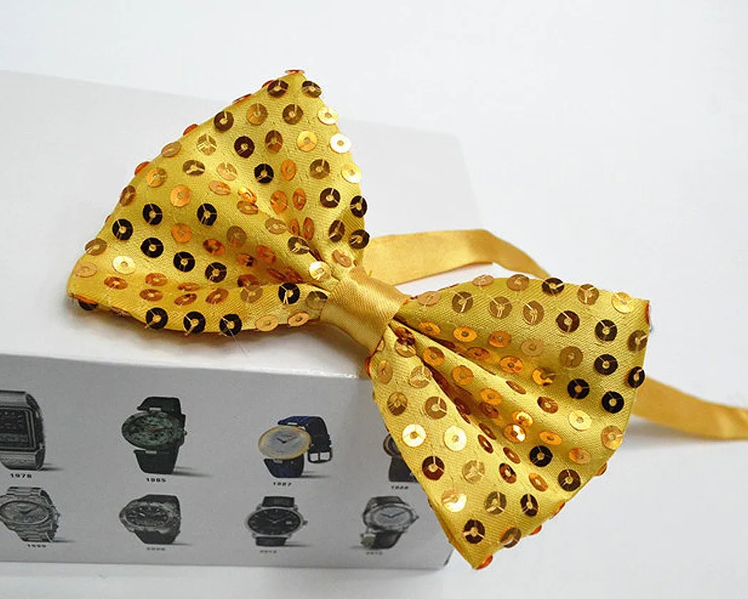 Kids Sequin Bow Tie for Party and Stage Show Set of 6