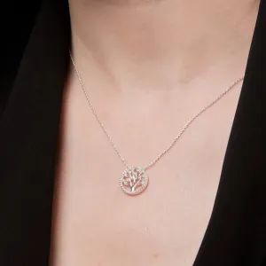 Knight & Day Silver Tree of Life Necklace Q462NAP