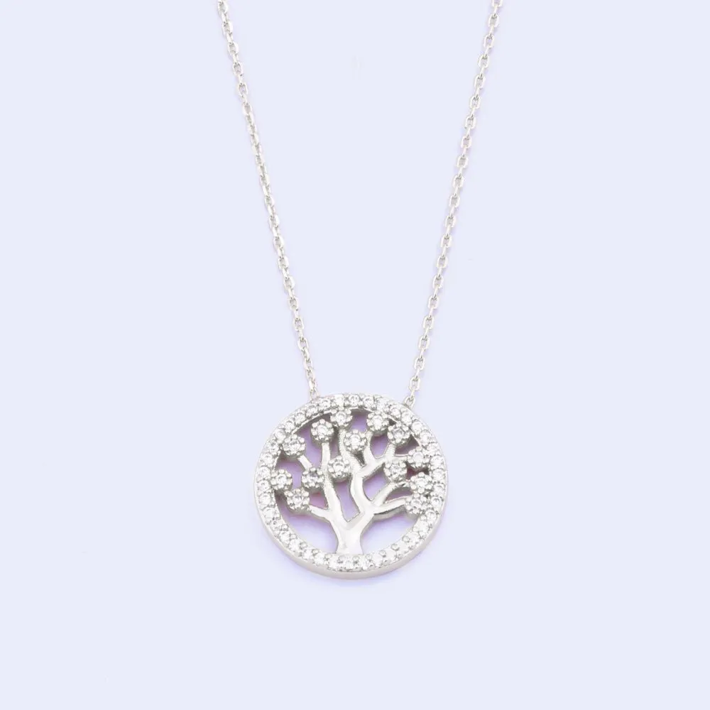 Knight & Day Silver Tree of Life Necklace Q462NAP