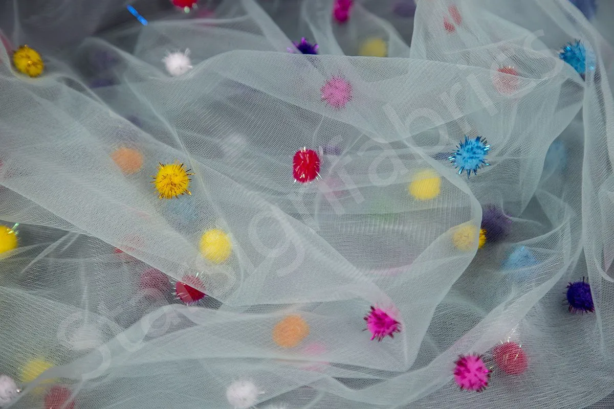 Knitted Fabric with Fluffy Bead Design Successful
