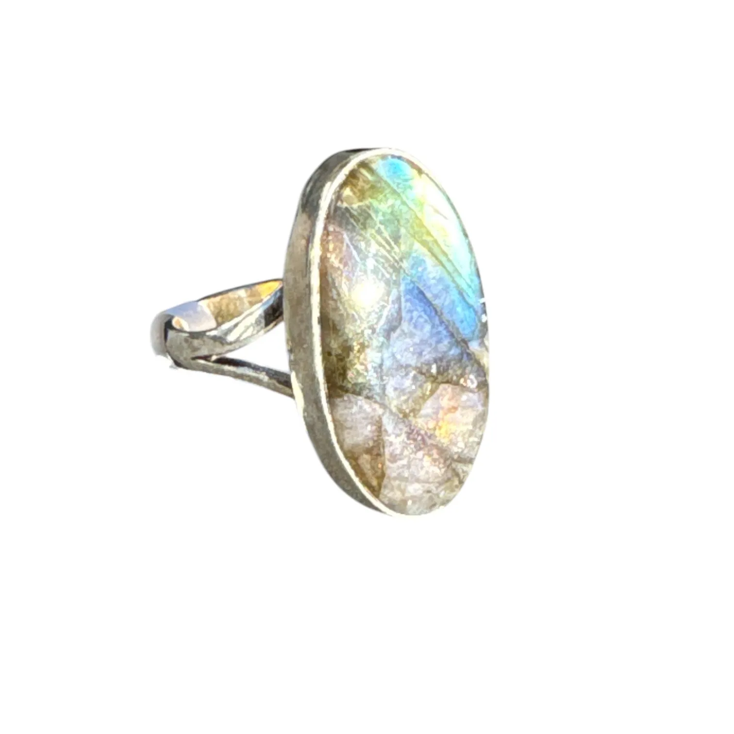 Labradorite Solid 925 Sterling Silver Ring 9
