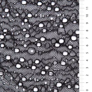 Lace Fabric with Raindrop Design