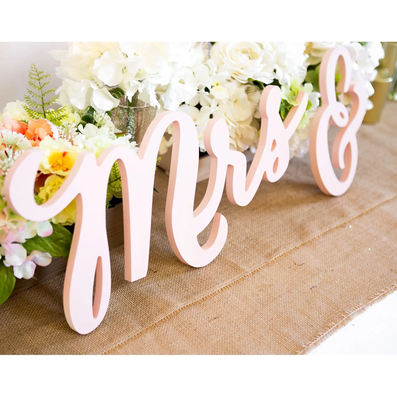 Large Mr & Mrs Chair Signs