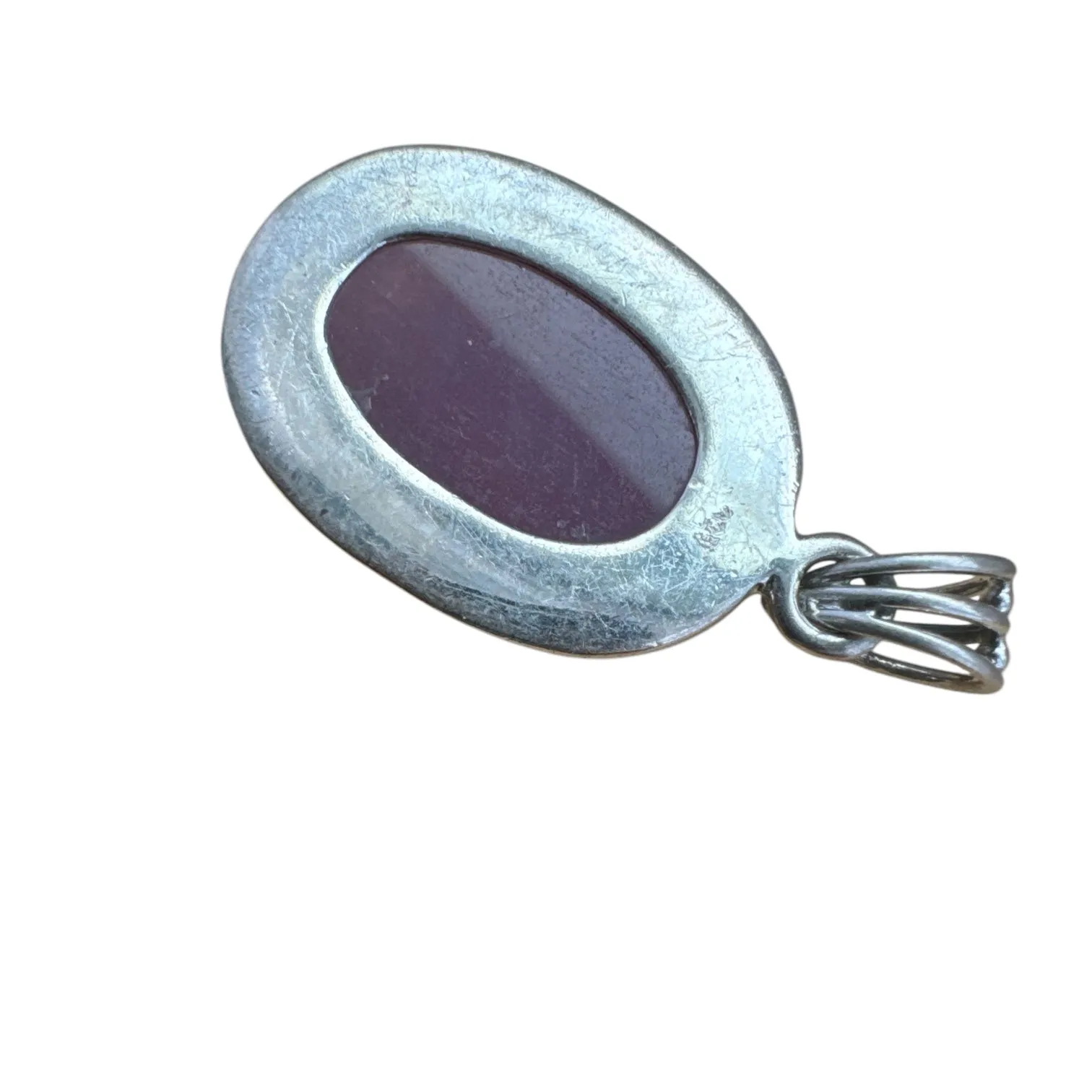 Lavender Jade Solid 925 Sterling Silver Pendant