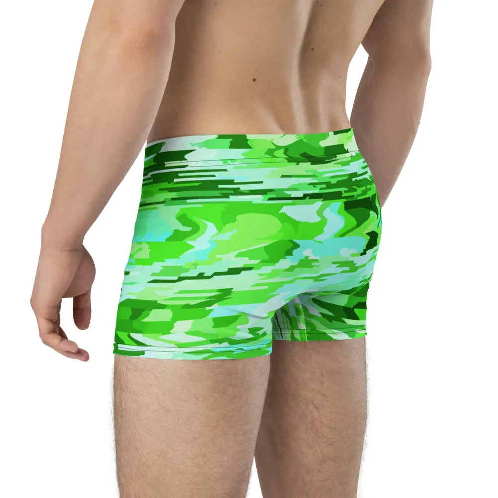 LGBT Mens Boxer Briefs - Turquoise Patterned
