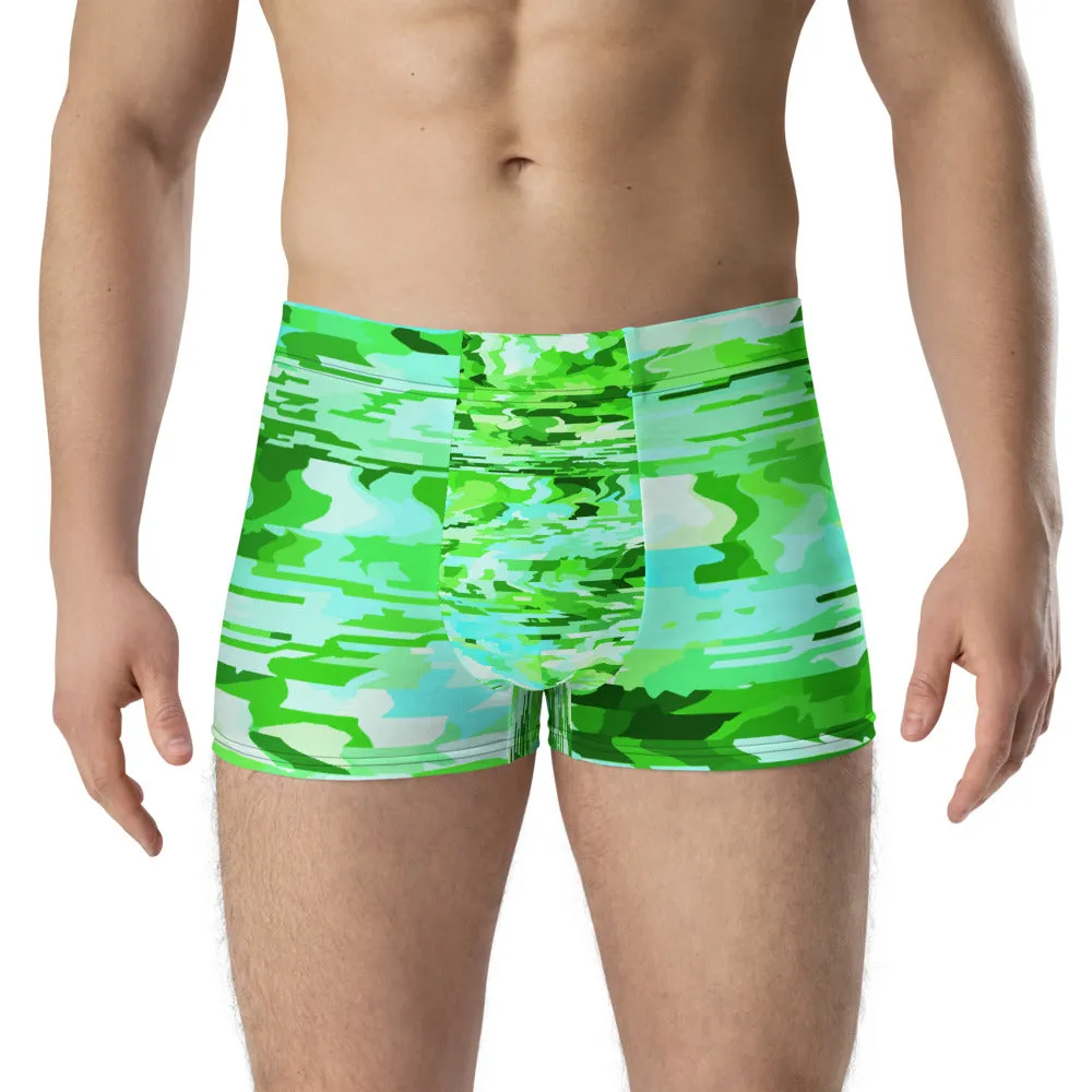 LGBT Mens Boxer Briefs - Turquoise Patterned