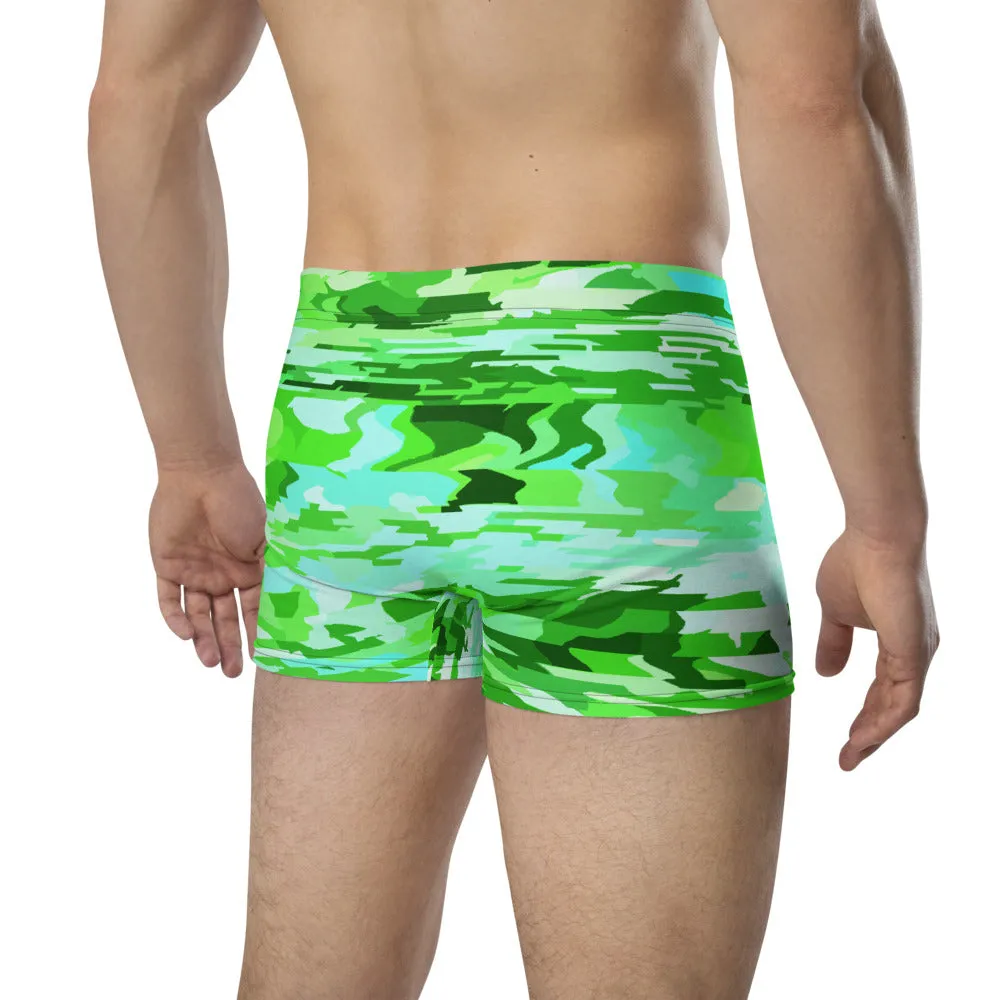 LGBT Mens Boxer Briefs - Turquoise Patterned