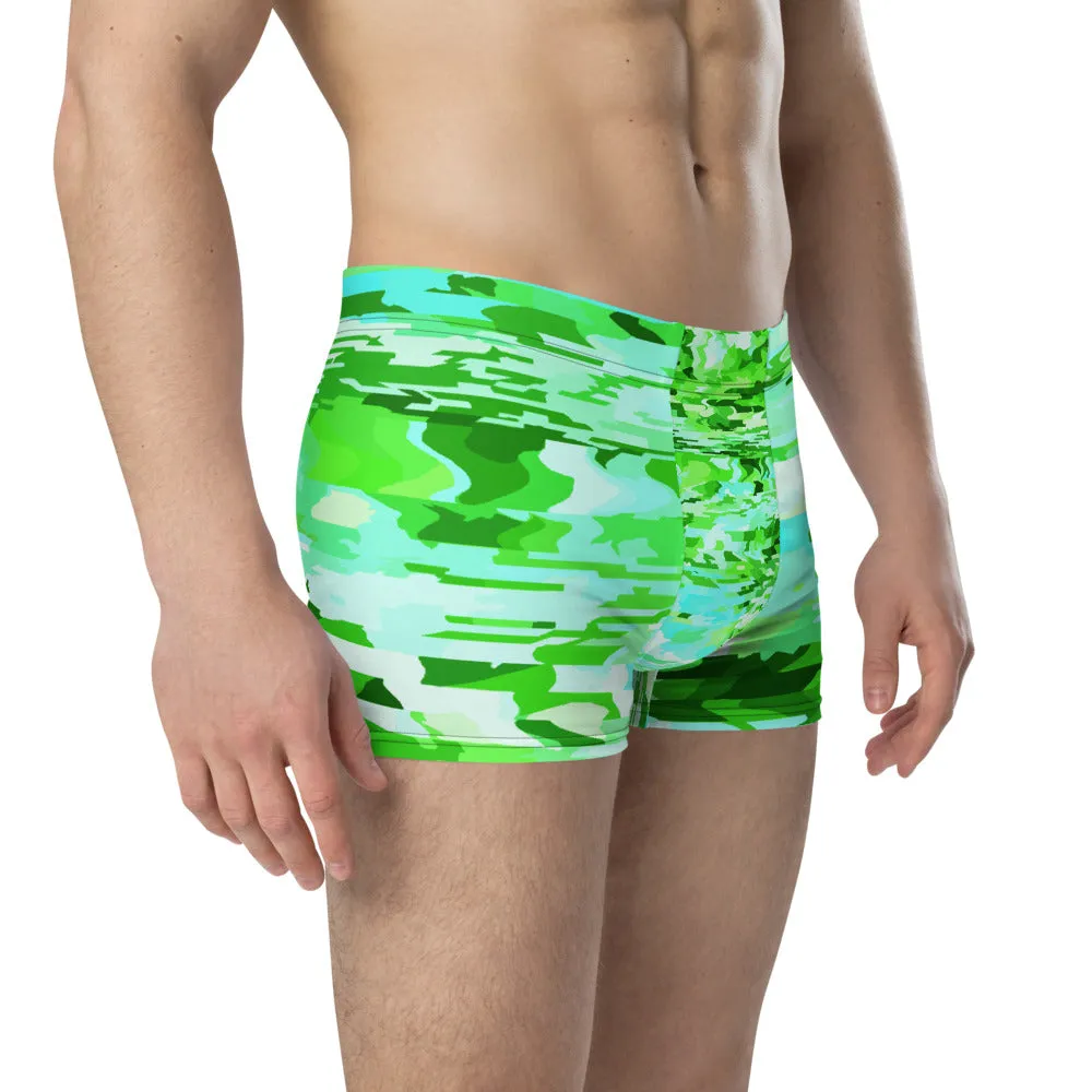 LGBT Mens Boxer Briefs - Turquoise Patterned