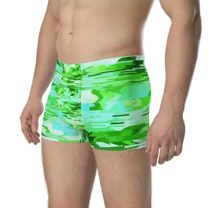 LGBT Mens Boxer Briefs - Turquoise Patterned