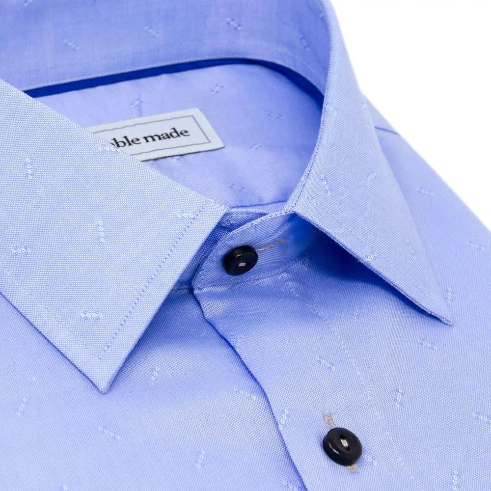Light Blue Floral Dress Shirt | The Lotus