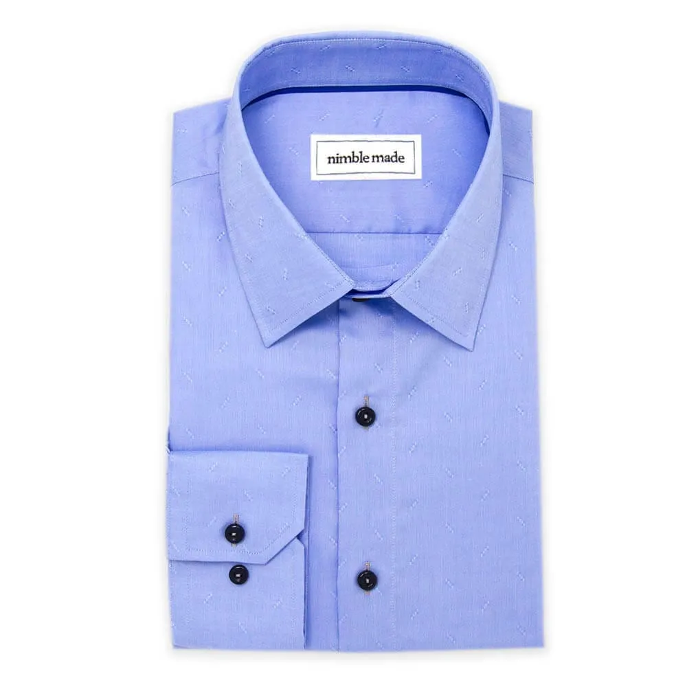 Light Blue Floral Dress Shirt | The Lotus