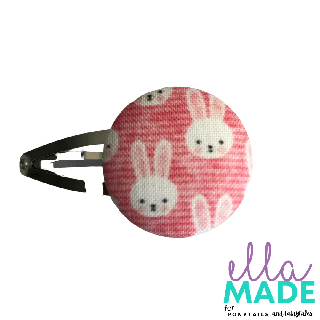 Limited Edition: Easter Bunny (Pink) Covered Buttons