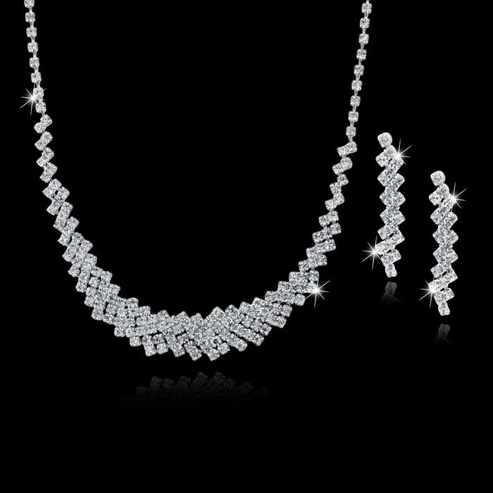 Long Tassel Statement Necklace/Earrings Set
