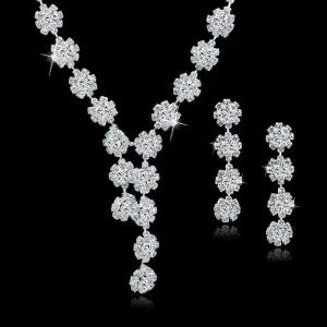 Long Tassel Statement Necklace/Earrings Set
