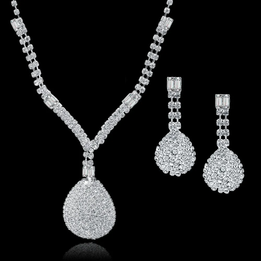Long Tassel Statement Necklace/Earrings Set