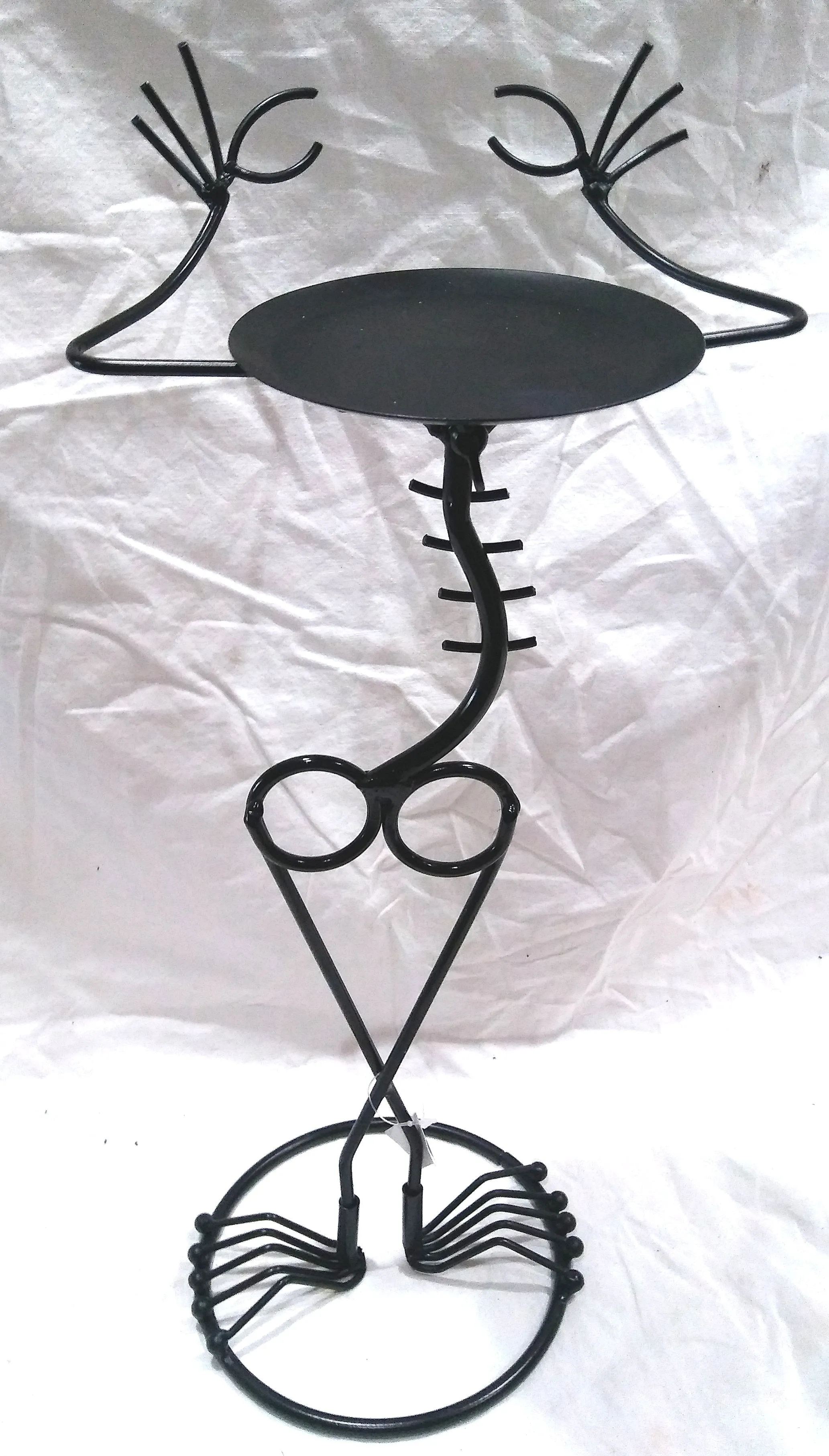 MAN SKELETON CANDLE HOLDER