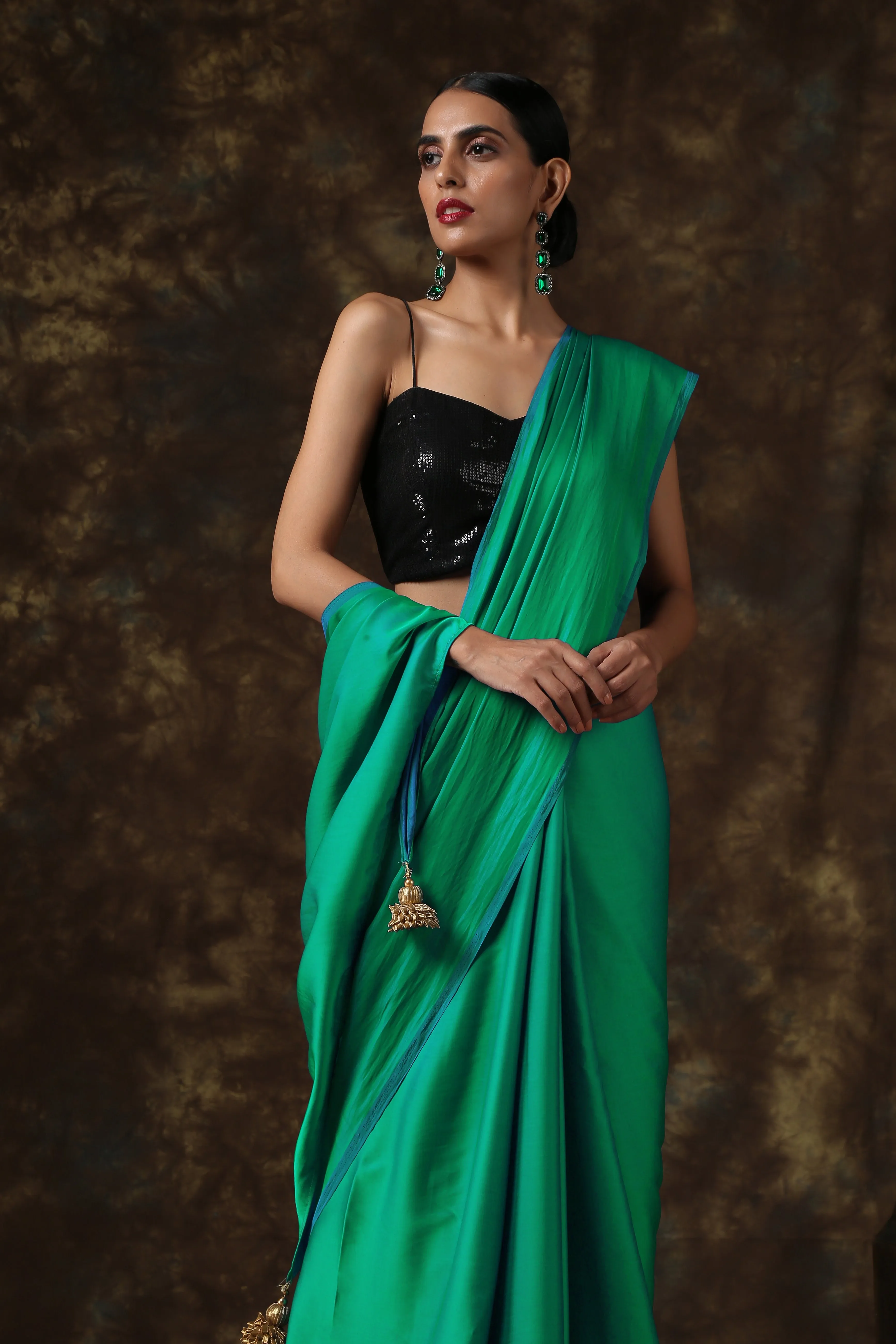 Meadows Satin Saree