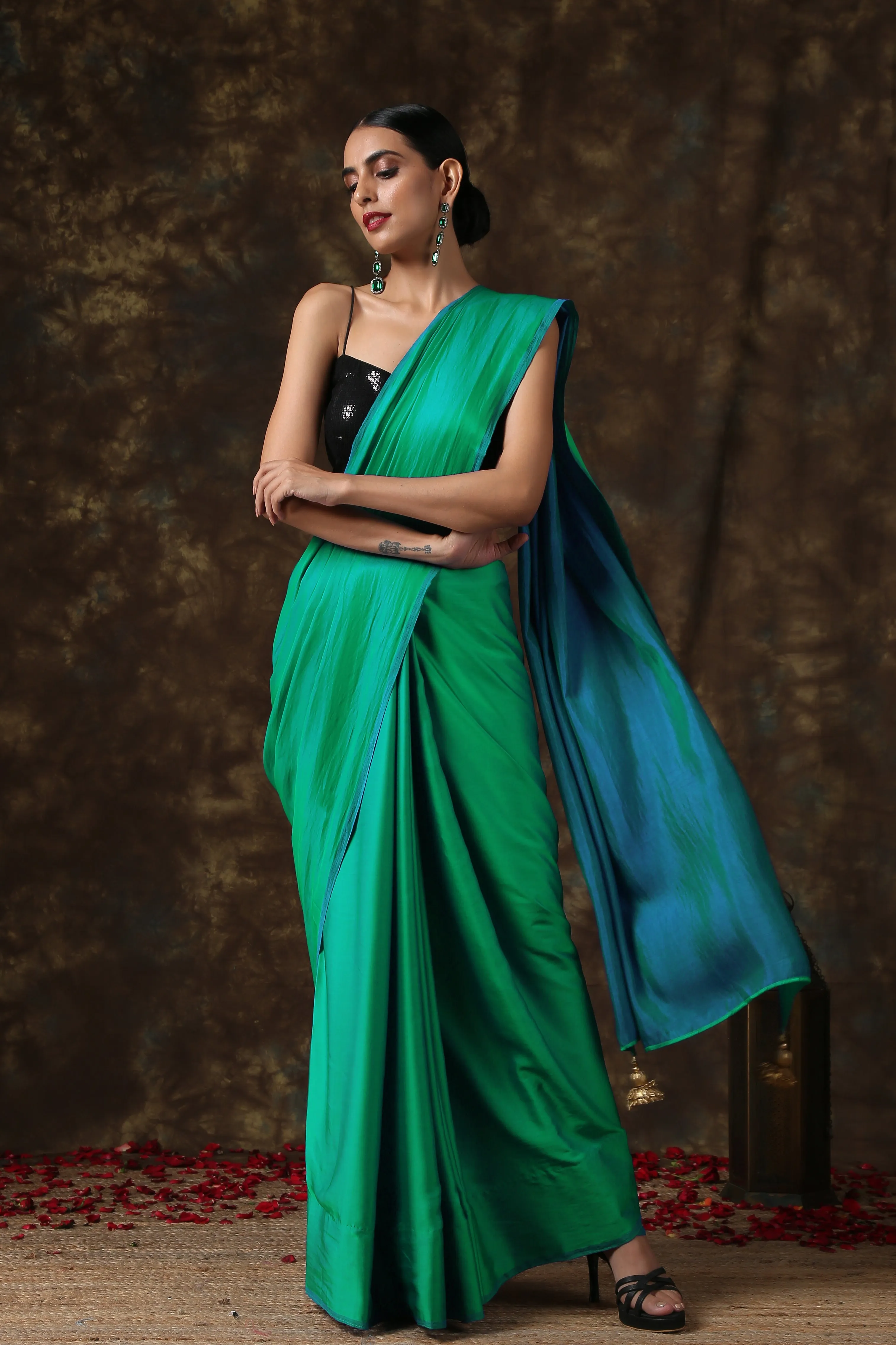 Meadows Satin Saree