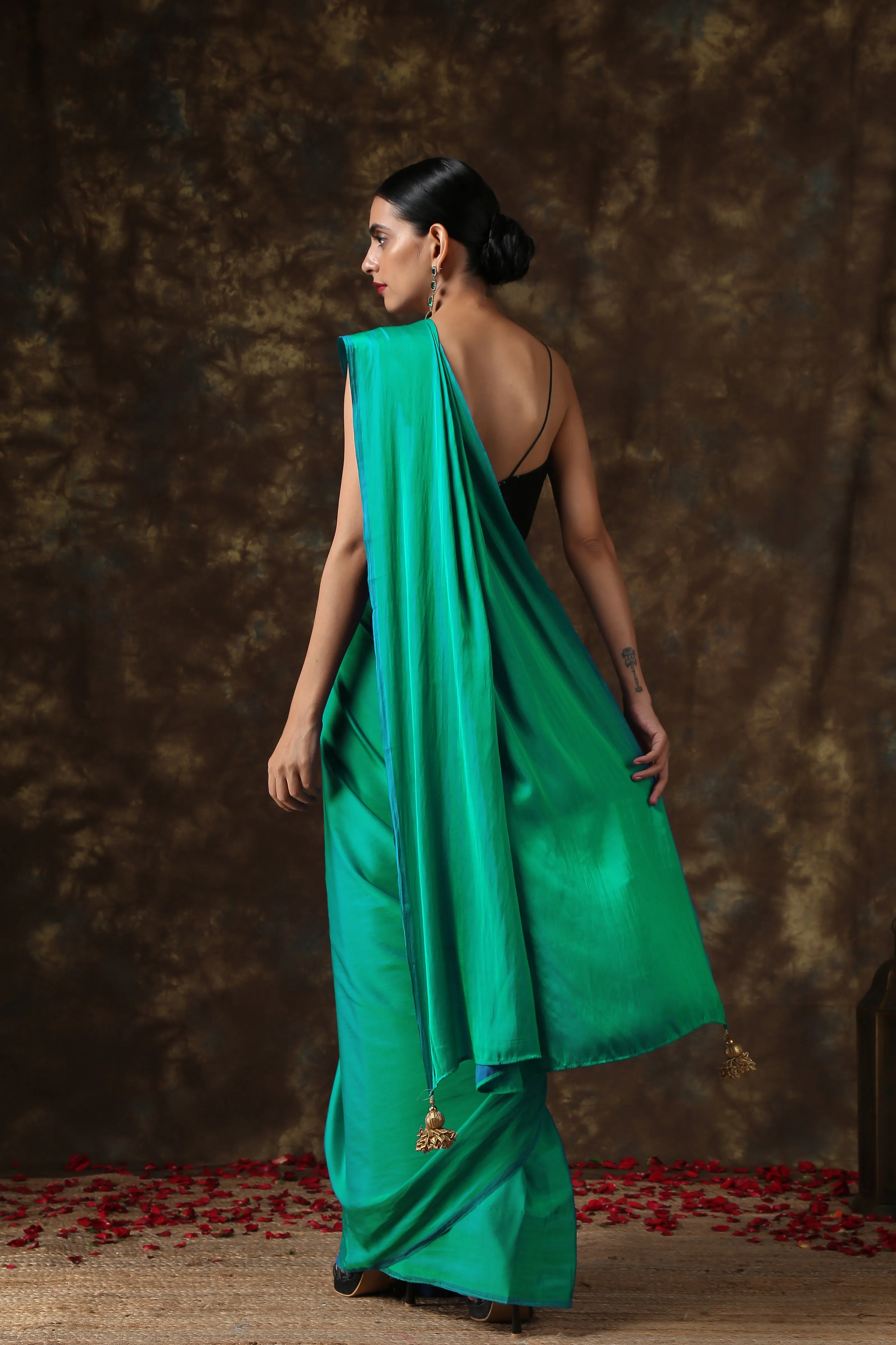 Meadows Satin Saree