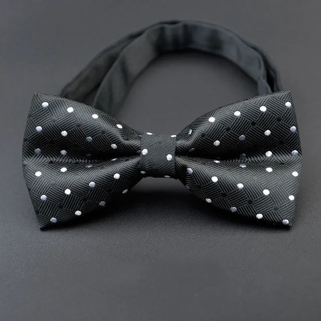 Men Bow Ties 2017 Newest Polyester Bow Tie Brand Male Polka Dot Bowtie Necktie Business Wedding Men Neckties Gravata Borboleta