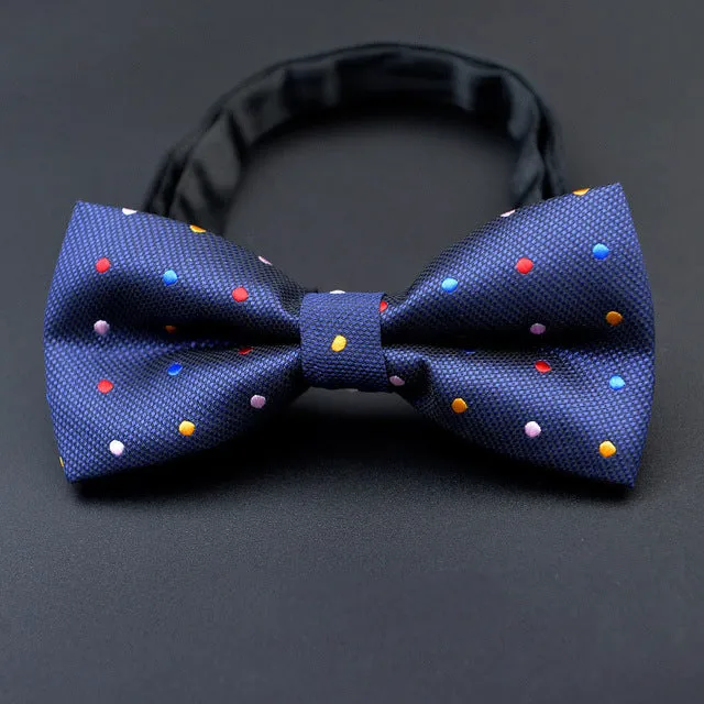 Men Bow Ties 2017 Newest Polyester Bow Tie Brand Male Polka Dot Bowtie Necktie Business Wedding Men Neckties Gravata Borboleta