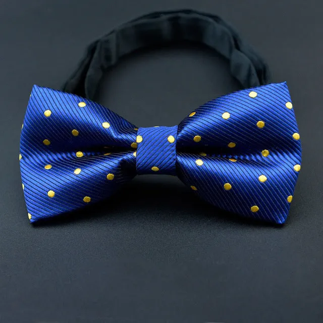 Men Bow Ties 2017 Newest Polyester Bow Tie Brand Male Polka Dot Bowtie Necktie Business Wedding Men Neckties Gravata Borboleta