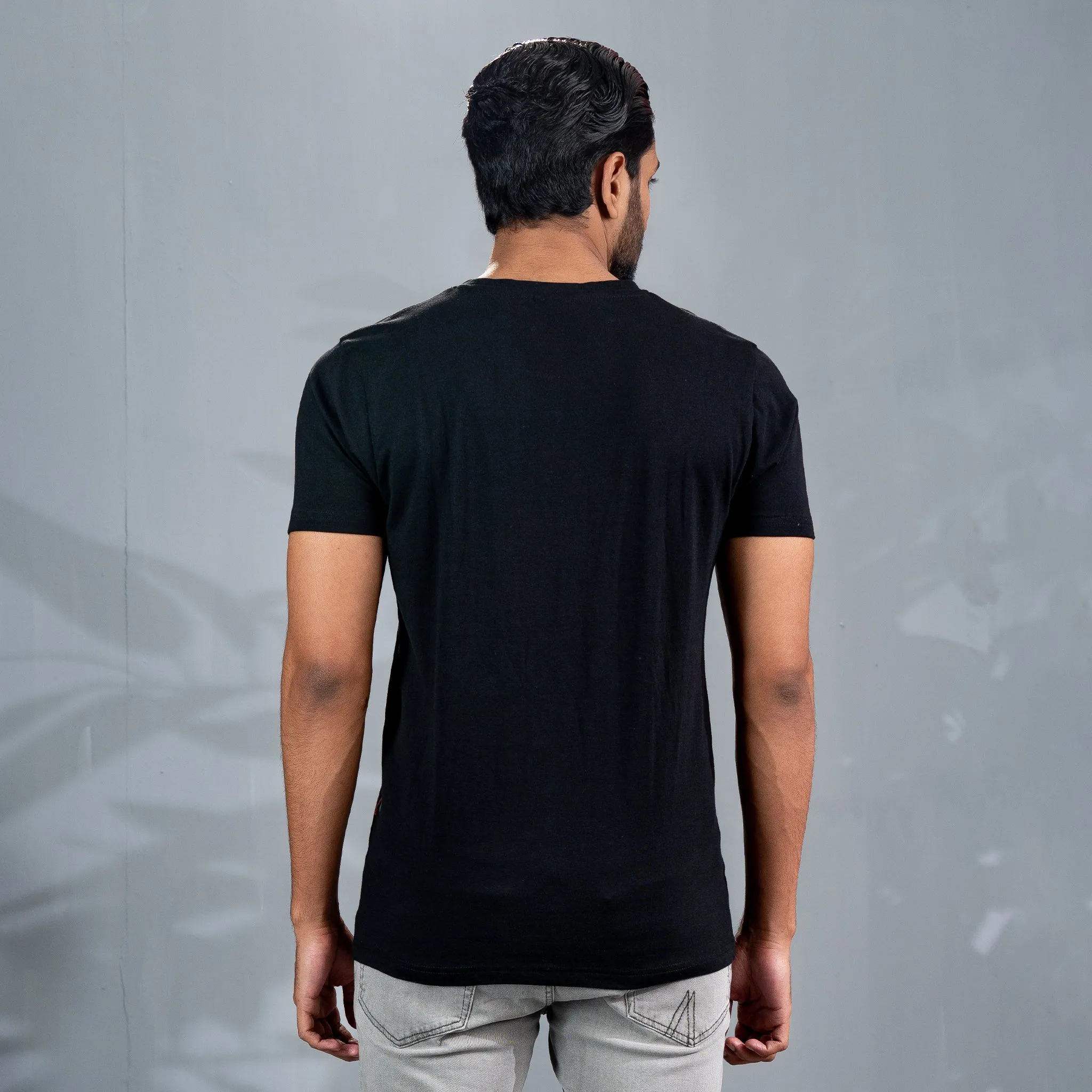 Mens Black Print T-Shirt