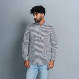 Mens Black Stripe Shirt