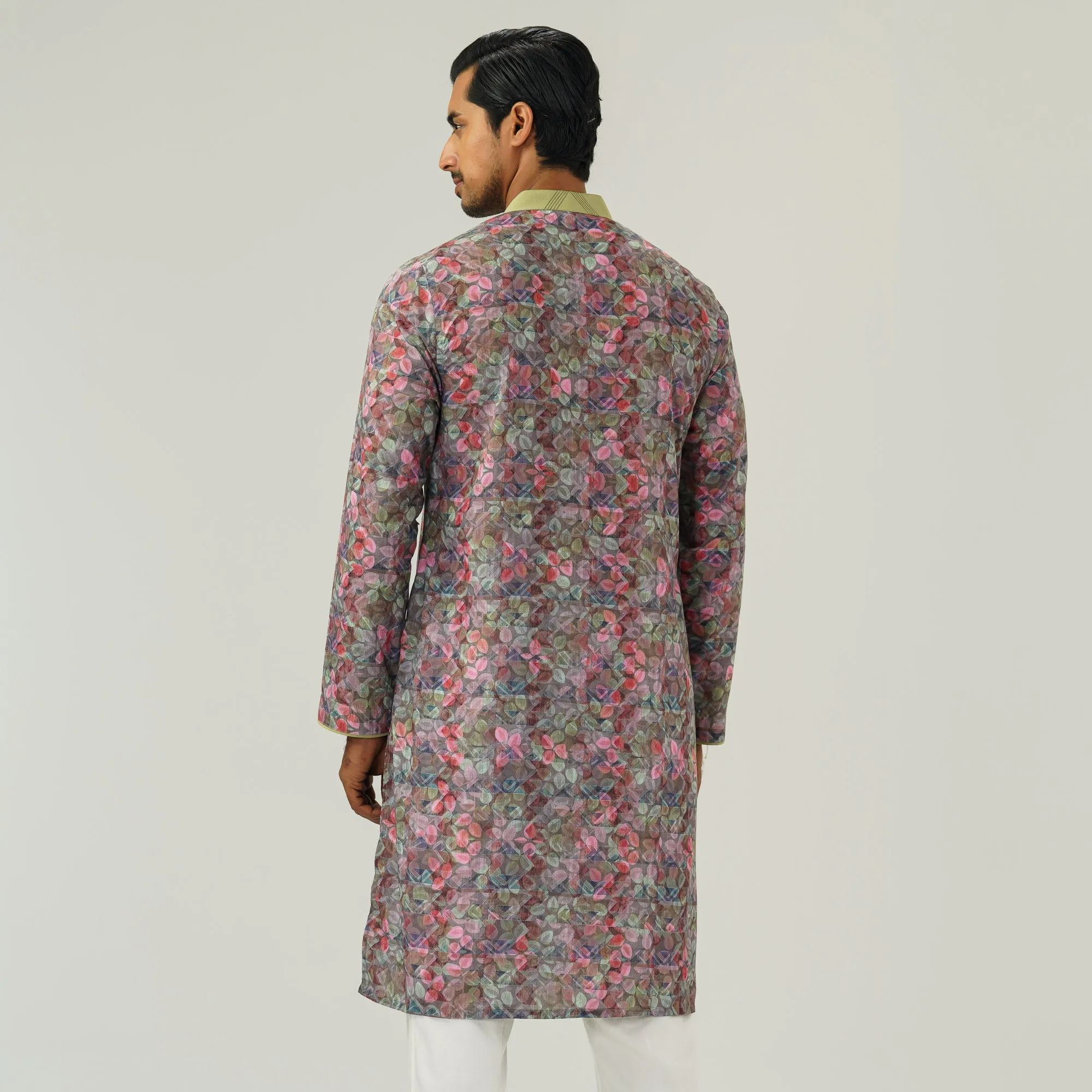 Mens Multi-color Basic Panjabi