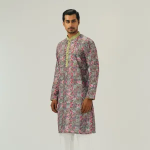 Mens Multi-color Basic Panjabi