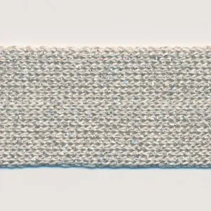 Metallic Knit Tape #02 Metallic Cream